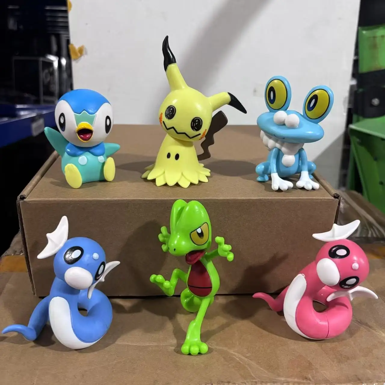 6개/대 포켓몬 Dratini mimikyu 피규어 장난감 10cm