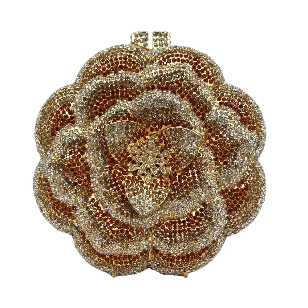 

Двусторонний клатч с цветочным принтом, двусторонняя женская вечерняя сумка с круглым цветком. OEM-кошелек 2-в-1, низкий минимальный заказ оптом от Facto