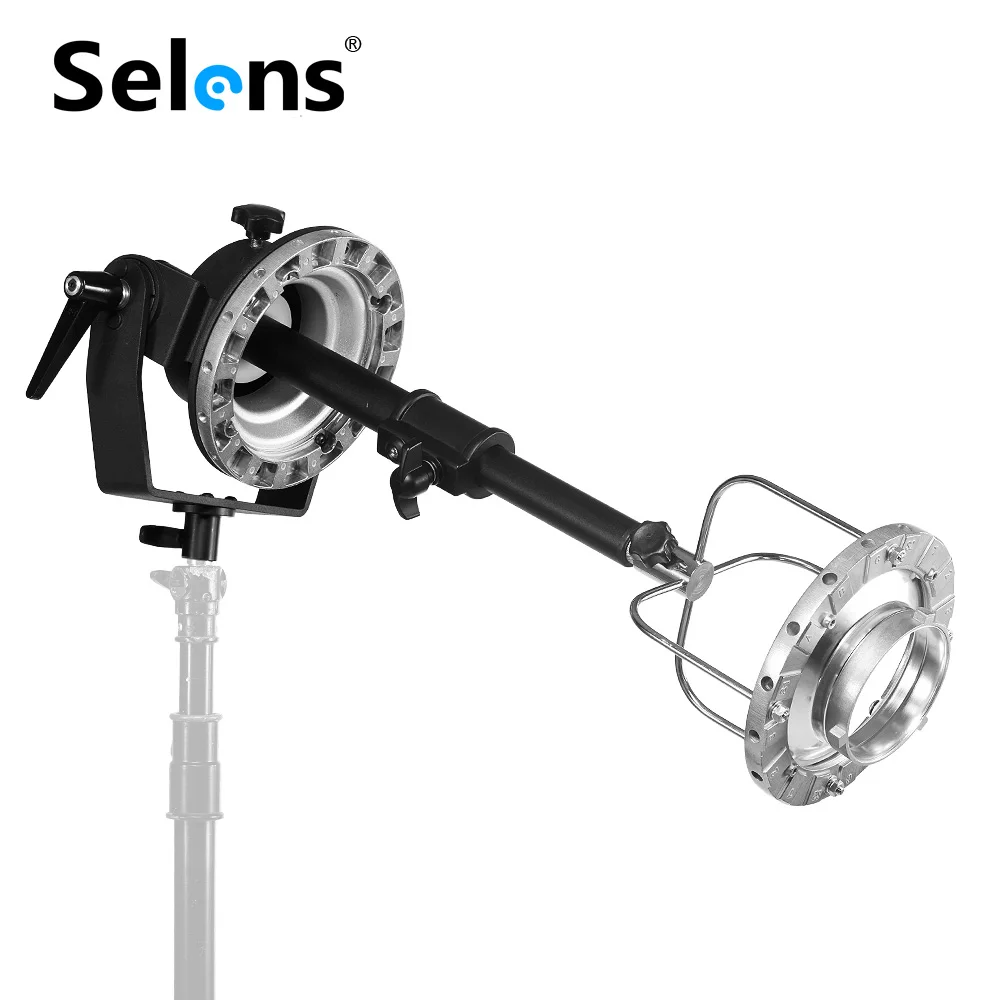 Selens Aluminum Alloy Hexadecagon Softbox Reflective Stand Photo Studio Kits For Sixteen Horns Softbox Bowens Mount Bracket