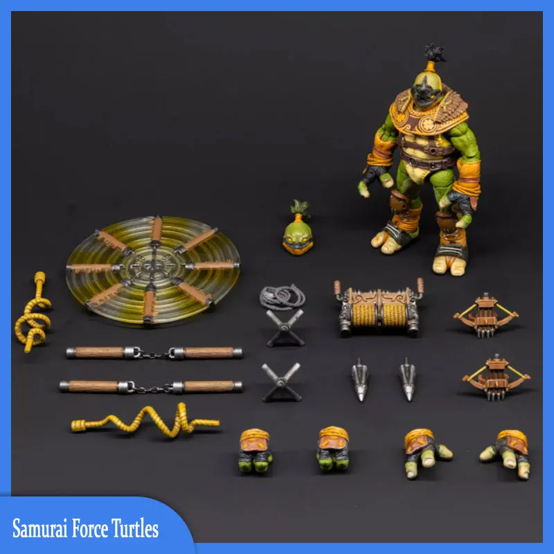 

Original Rage Toys Samurai Force Turtles Wave 3 Summer Crossbom Master Rage Action Figures Model Custom Collection Toy