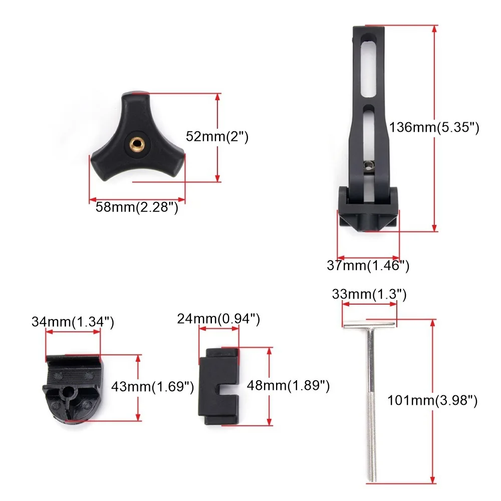 For Hard Tri-fold and Quad-fold Truck Bed Cover Include Screw T-Bolt Truck Tonneau Cover Replacement Installation Accessory