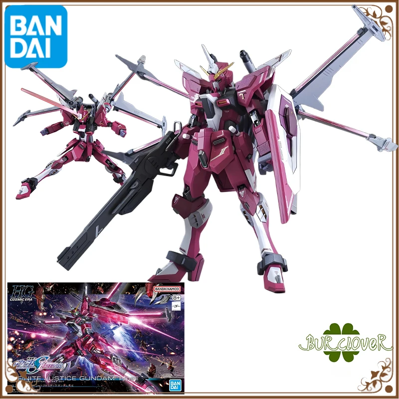 

BANDAI Original GH 1/144 INFINITE JUSTICE GUNDAM TYPEII Anime Action Figure Assembly Model Toys Collectible Model