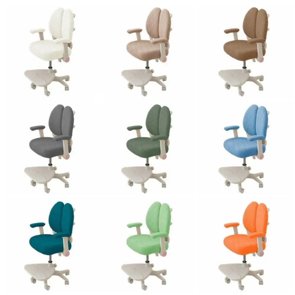 غطاء كرسي دوار مقاوم للماء، واقي مقعد مرن مضاد للأوساخ، ظهر مزدوج، غطاء كرسي أطفال سميك