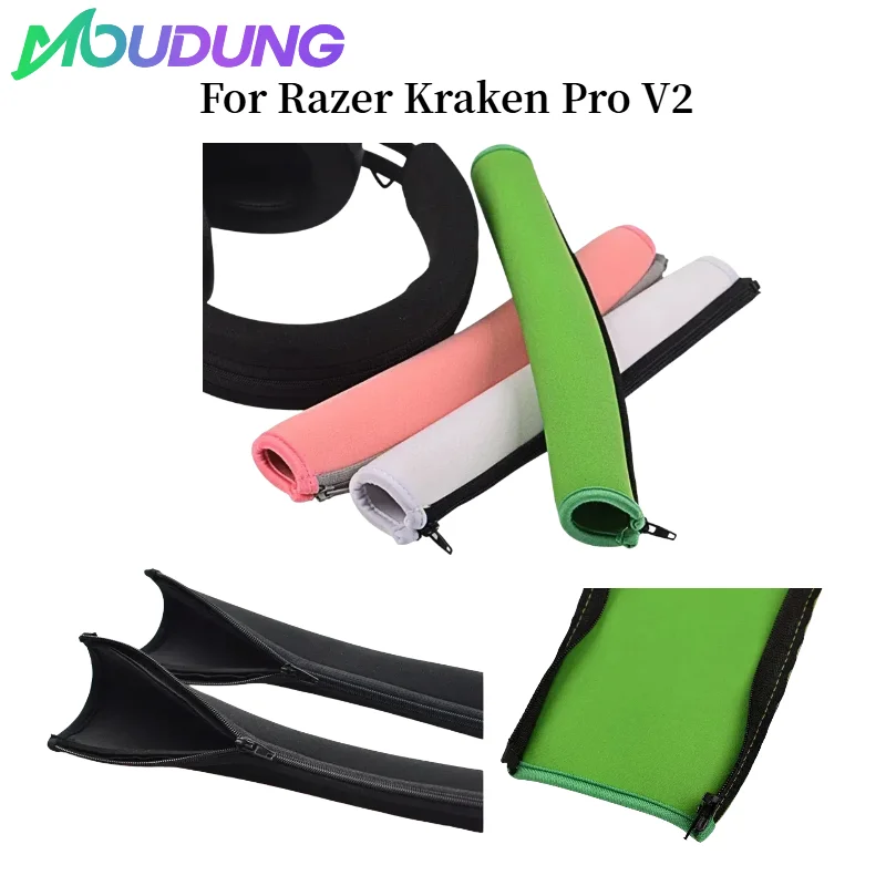 

High quality Zipper diving fabric headband protective cover Suitable for Razer Kraken Pro V2 Headphones Fit perfectly