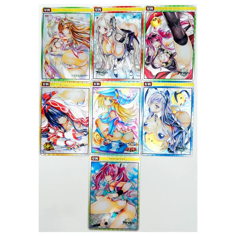 19pcs/set UR Rough Flash Mai Shiranui Nezuko Kochou Shinobu No.4 Toys Hobbies Hobby Collectibles Game Collection Anime Cards