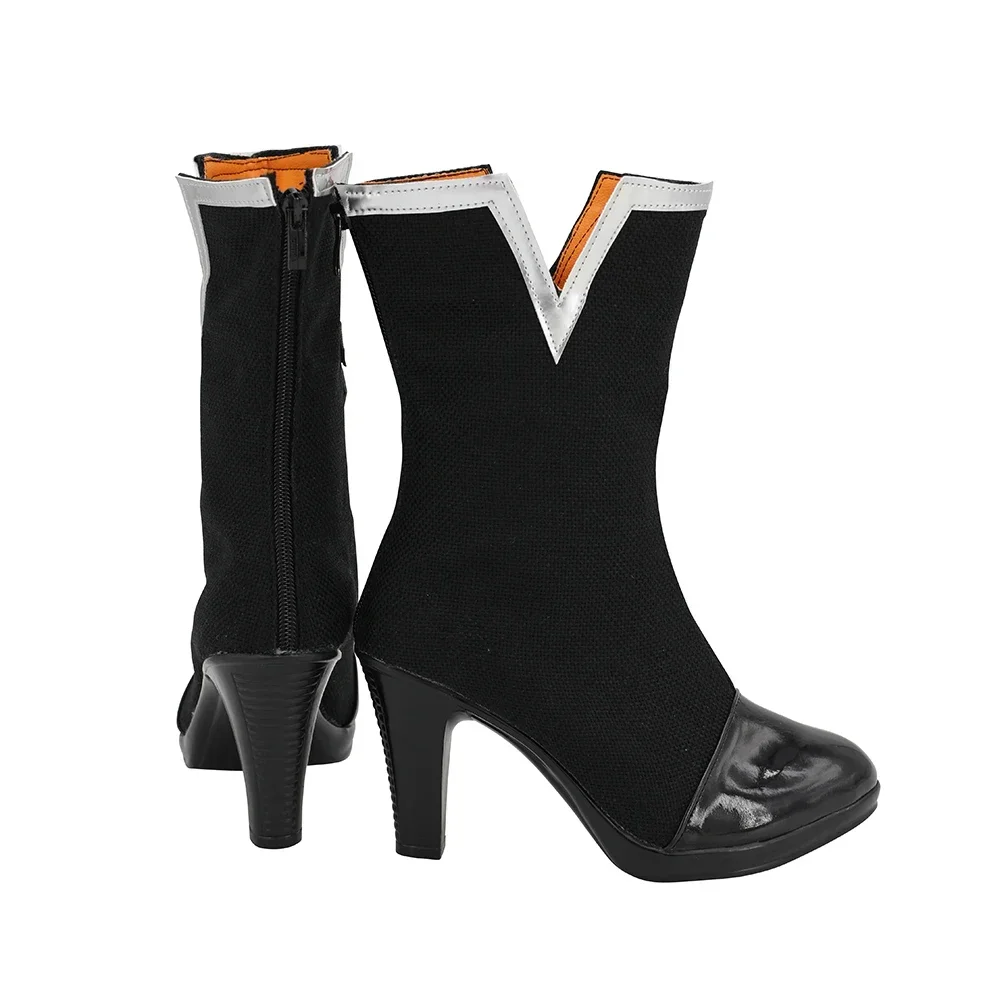 Arknights Talulah Stivali Cosplay Tacco alto Scarpe nere Realizzate su misura