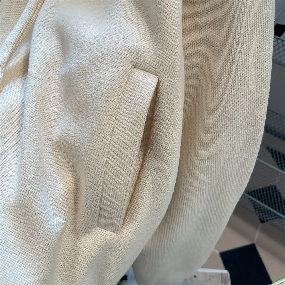 Thickened US Retro Hooded Coat Women Fall Winter Loose Fit Slimming All-Match Ins Aesthetic Lazy Style Warm Fleece Tops