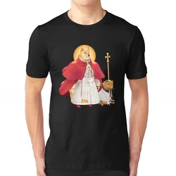 Doge Meme Shiba Cheems Pope John Paul Ii Doge T-Shirt 100% Cotton Comfortable High-Quality  Pope Jpii Catholic Church Christian