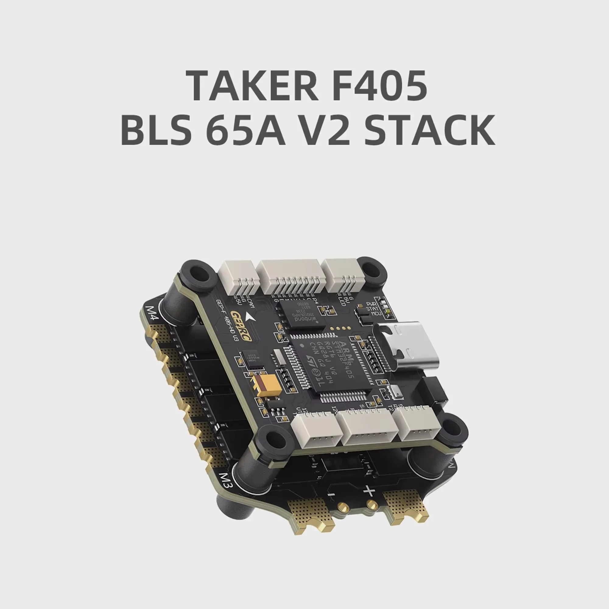 GEPRC TAKER F405 BLS 65A V2 STACK BLS 65A 4IN1 ESC Flight Controller Data Analyze Record Flight Plug and Play Racing FPV Drone