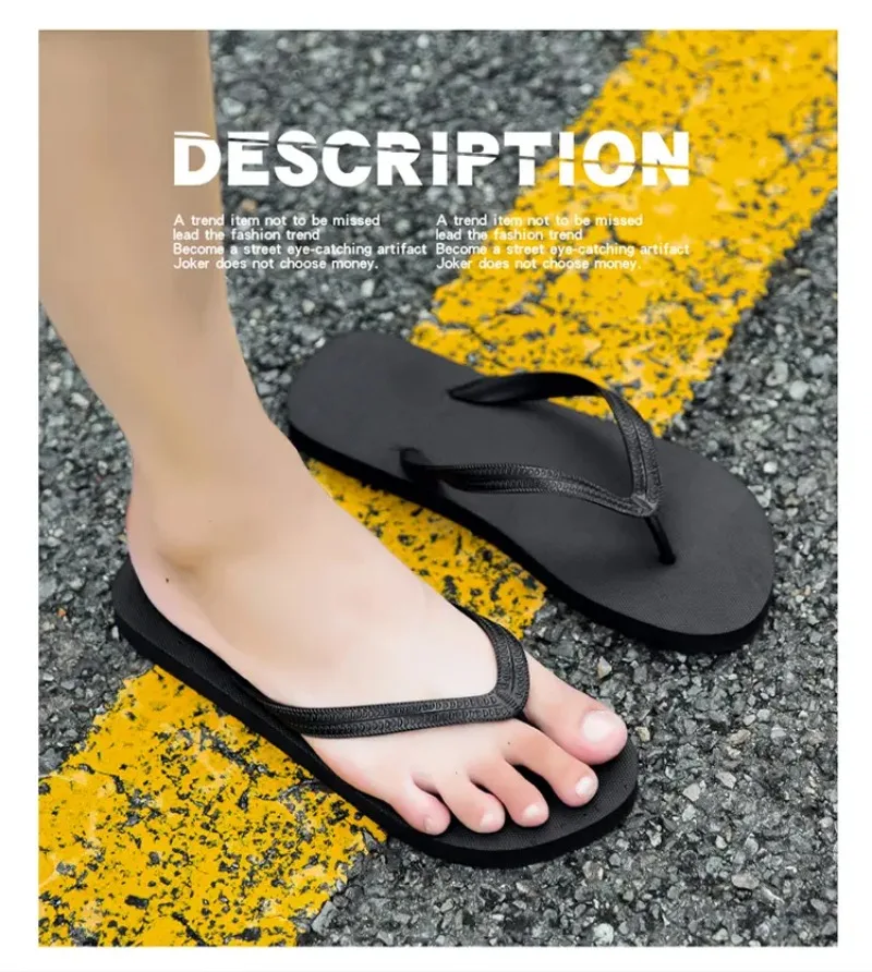 2025 neue Flip-Flops Hausschuhe Männer und Frauen Sommer Anti-skid Outdoor Korea Casual Licht Strand Sandalen Haushalts Slipper größe 36-47 – Detail 1