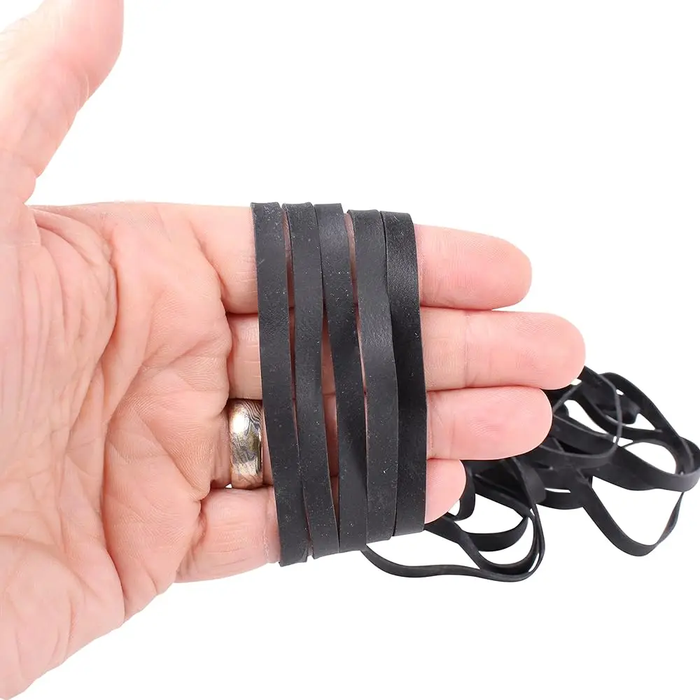 

Резиновые ленты Platinum Rubber 25, сверхпрочные | Большие толстые резинки XL-Large из черной резины, устойчивые к УФ-излучению, для рыбалки, радиоуправляемых моделей, эластичные резинки для волос