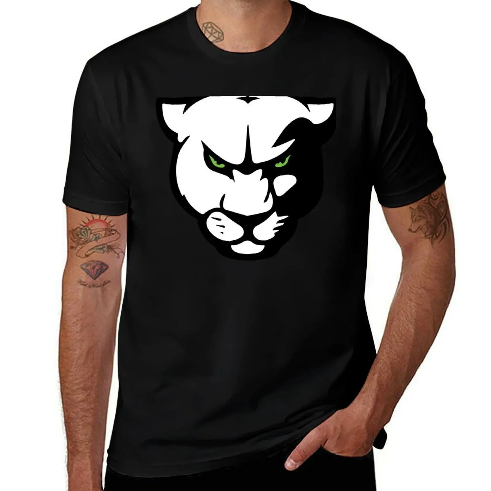 

White Panther T-Shirt man t shirt graphic t shirts cotton 100% T-Shirt