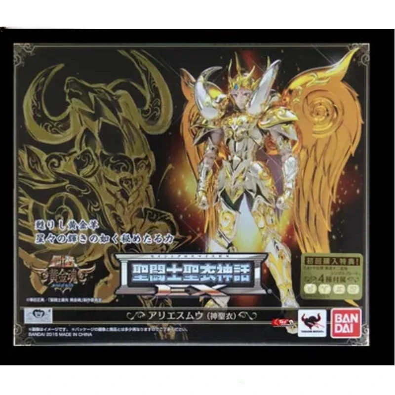 In Stock Bandai Tamashii Nations From Saint Seiya Golden Soul Saint Cloth Action Figure Aries Mu GOD CLOTH Toy Collection Gift