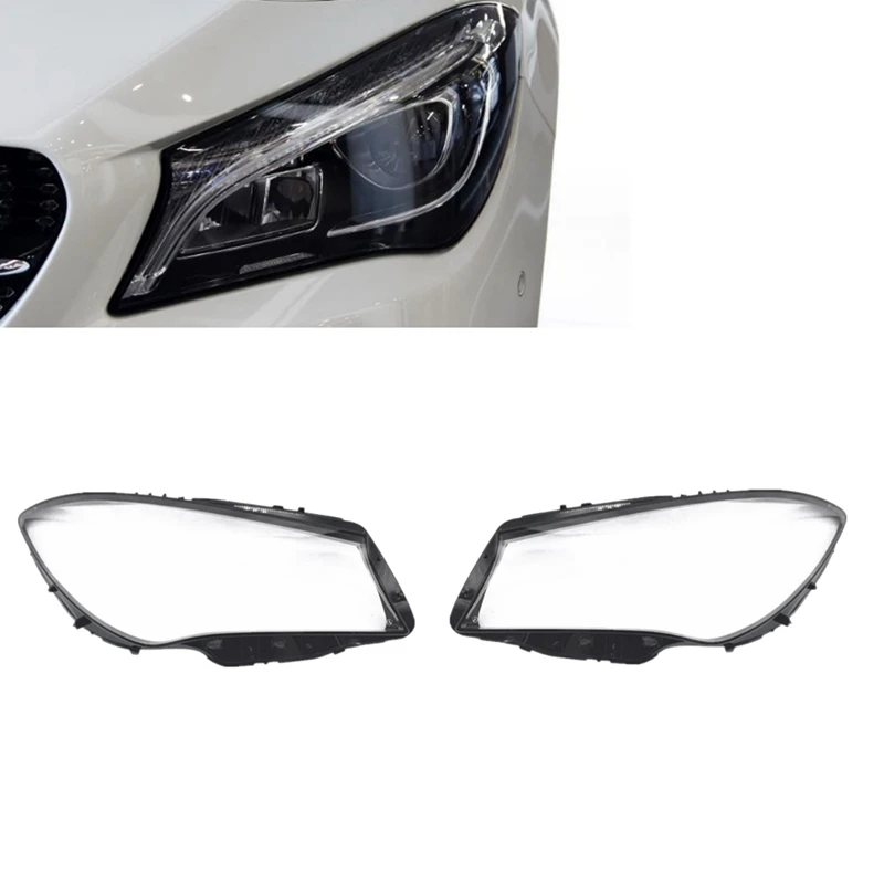 Car Headlight Shell Lamp Shade Transparent Lens Cover Headlight Cover For Mercedes-Benz CLA Class W117 2016-2019