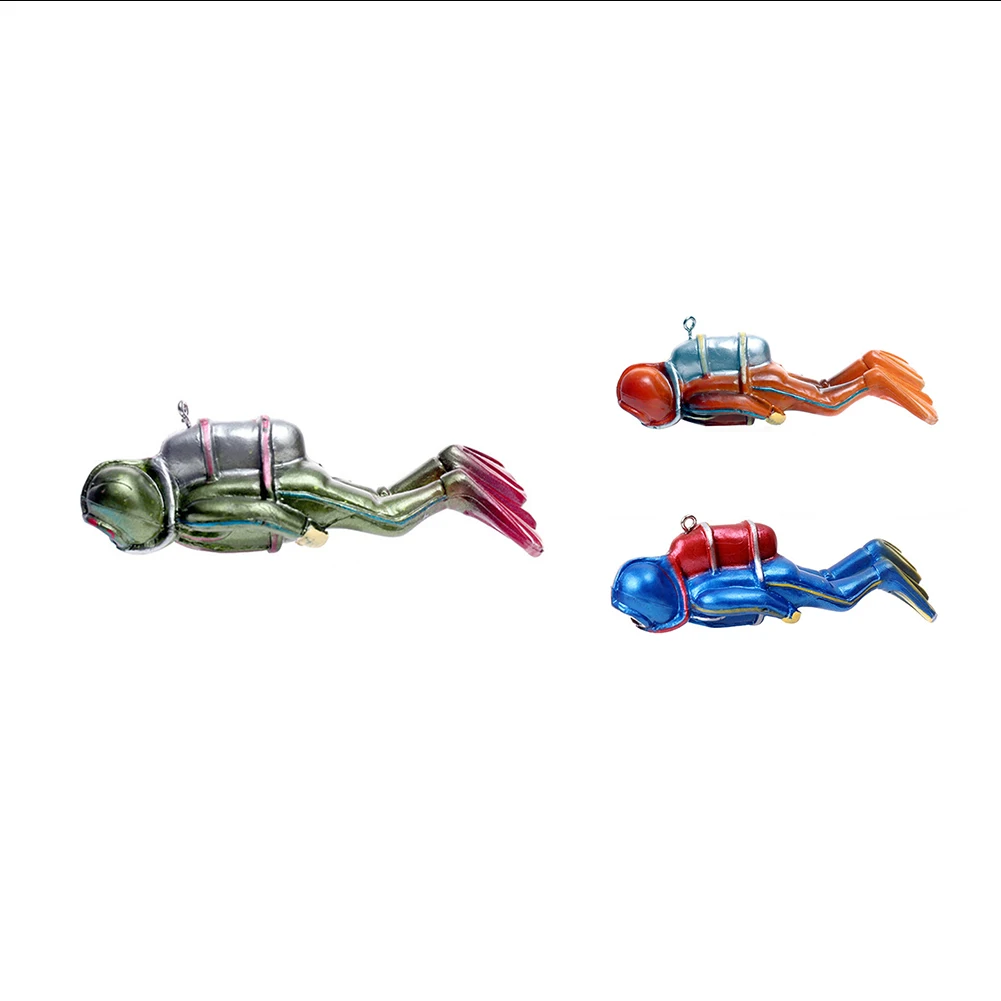 Mini figuritas de buceo Samll para decoración de Acuario, adornos flotantes para pecera, accesorios de paisajismo