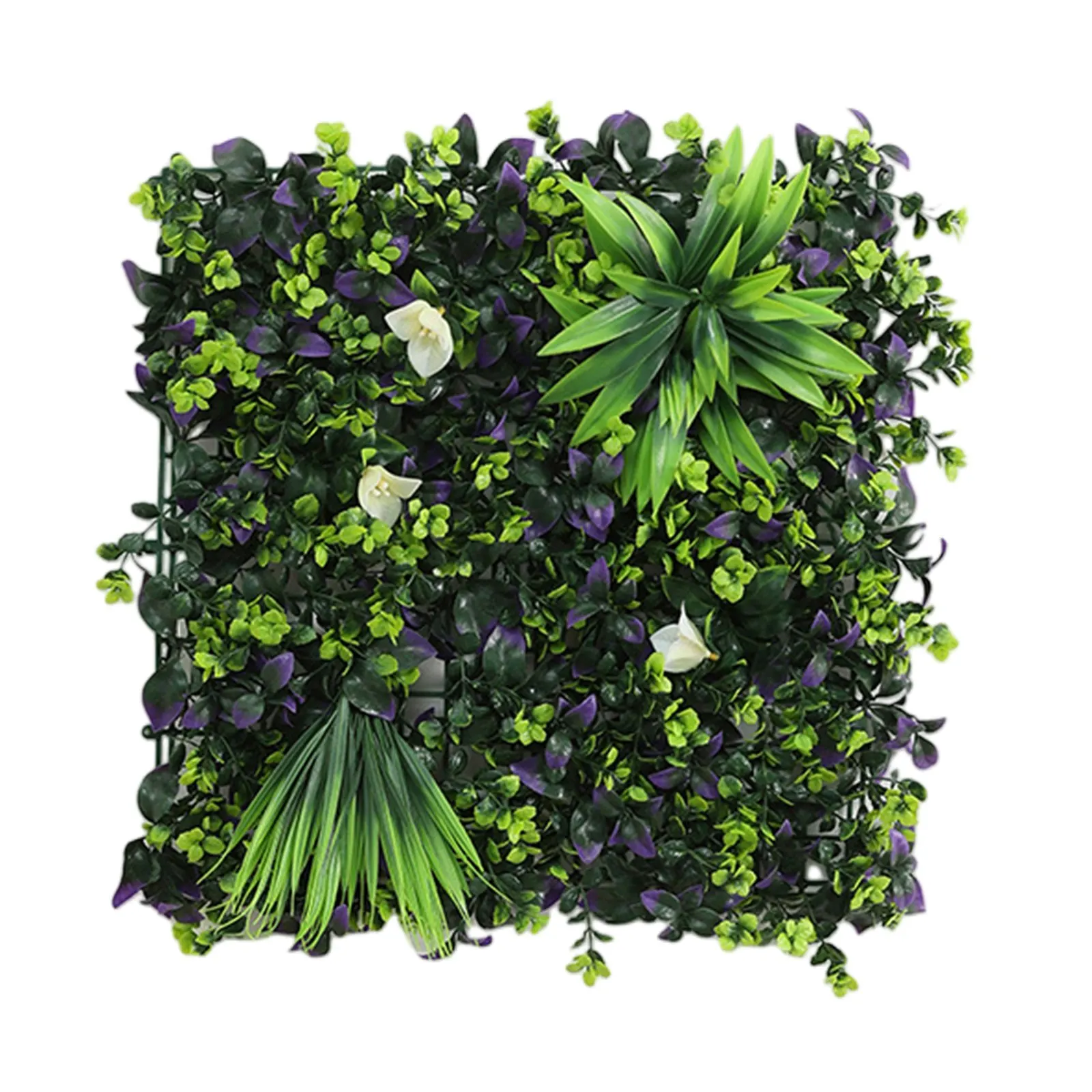 Künstliche Pflanzenwand, wiederverwendbar, Gras-Hintergrund, Wandpaneel, Kunststoff, Garten, Gras, Blumenwand, gefälschte grüne Pflanze, zum Aufhängen von Zaun