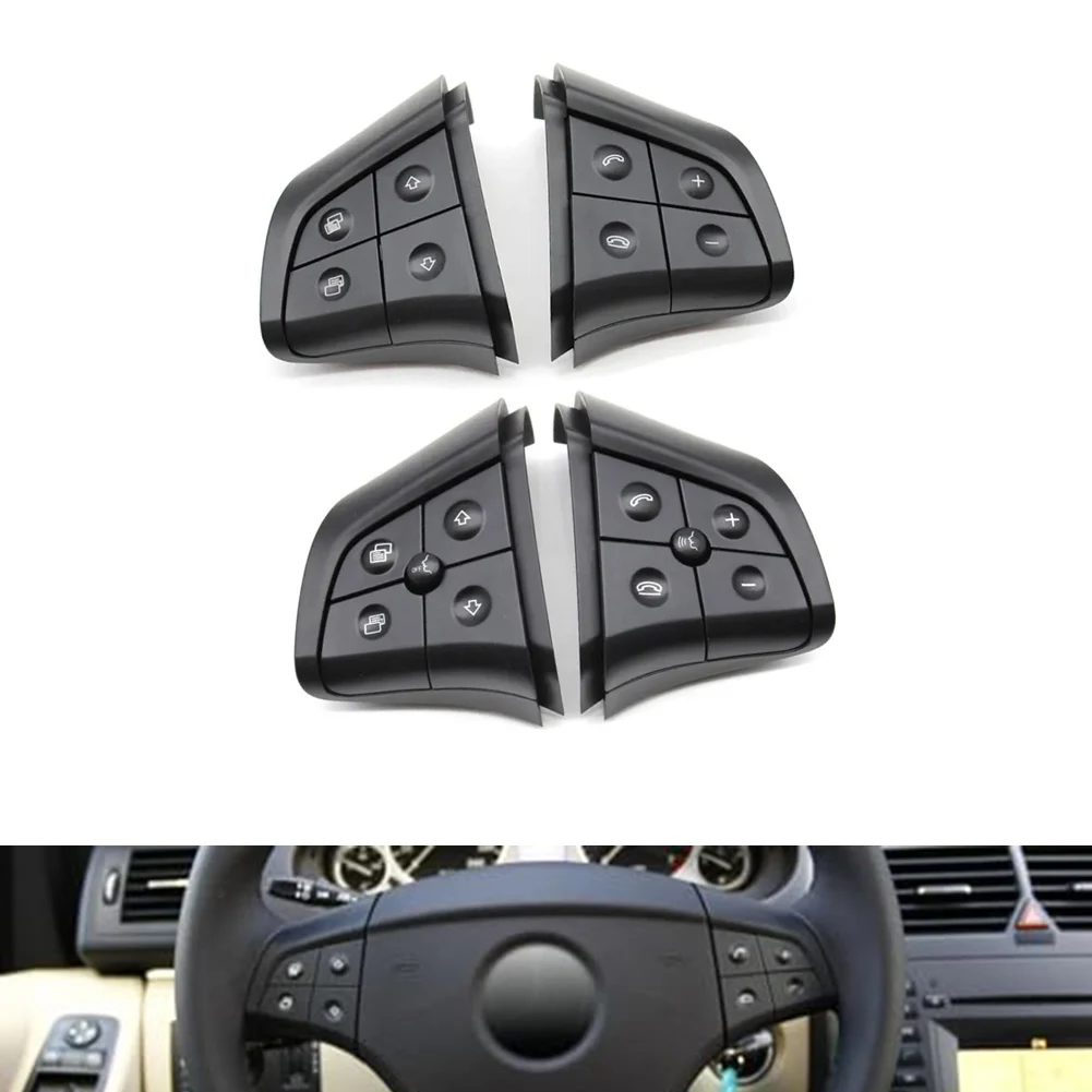 

Многофункциональный комплект кнопок-переключателей на руль автомобиля для Mercedes W164 W245 W251, запчасти и аксессуары для автомобилей, черный цвет