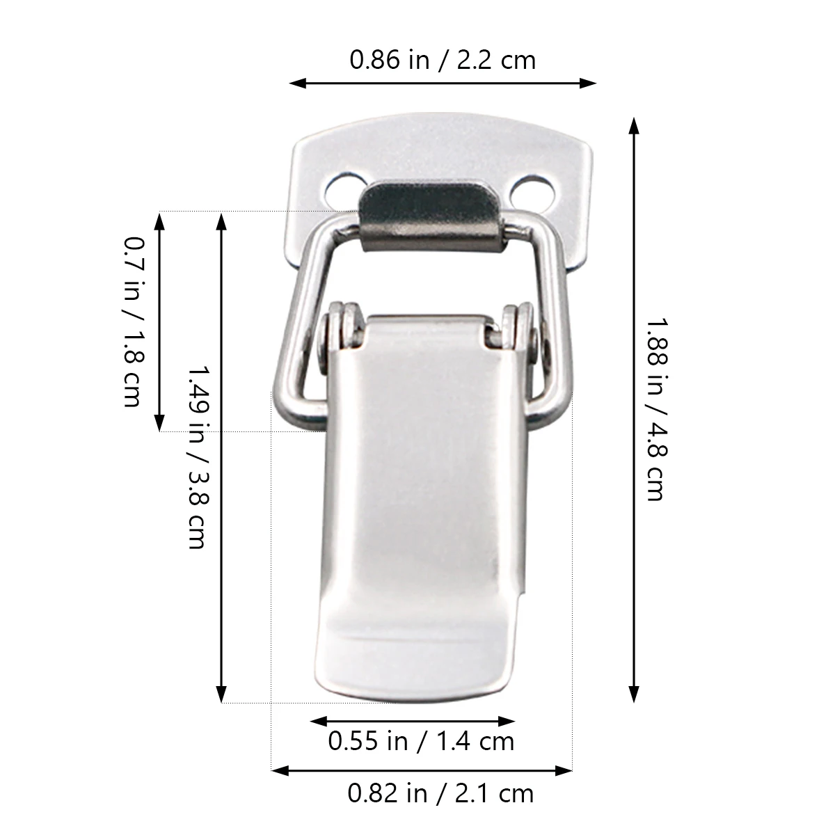 

10 Pcs Lock Padlock Cupboard Locks Toggle Hasp Spring Loaded Latch Stainless Steel