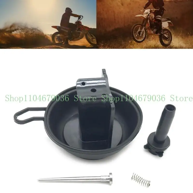 

652F Motorcycle Carburetor Piston Plunger Diaphragm Vacuum Membrane Assembly for CBR250 (MC22) CB400