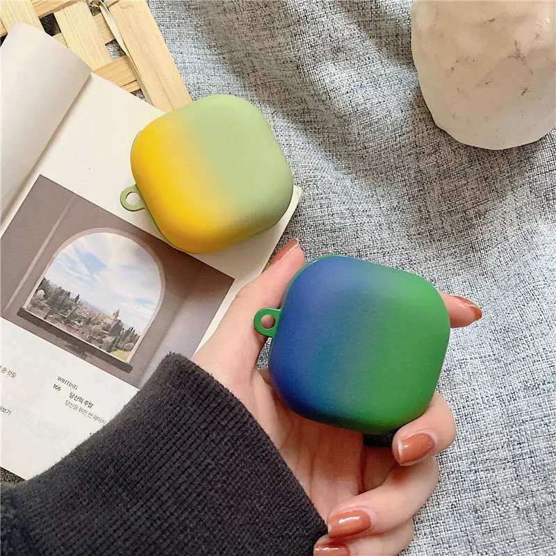 Funda rígida esmerilada para auriculares Galaxy buds Pro, color sólido, gradiente Simple, Auriculares bluetooth en vivo, nueva moda