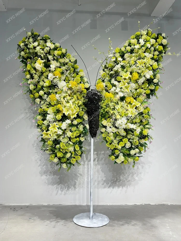 A Wedding Props Large Butterfly Decoration Shopping Mall Art Gallery Layout Artificial Flower Butterfly Soft Decoration