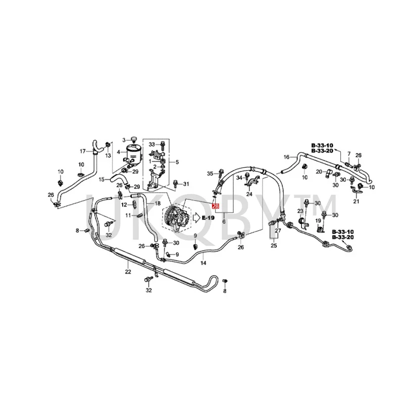 91370TA0000 Suitable for Ho nd a Accord Odyssey CR-V Song Chart O-ring assisted pump high-pressure oil pipe rubber ring