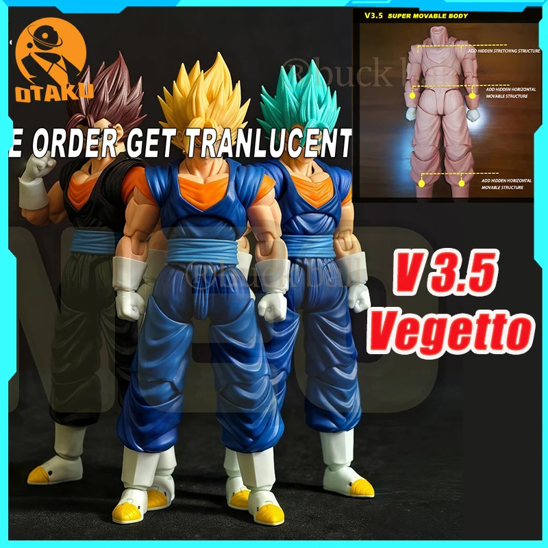 

Новая 3,5 Neokong 1/12 Vegetto фигурка Da001e Da001f Da001g Body Super Saiyan Vegeto Ssj2 аниме фигурка Коллекционная модель подарки