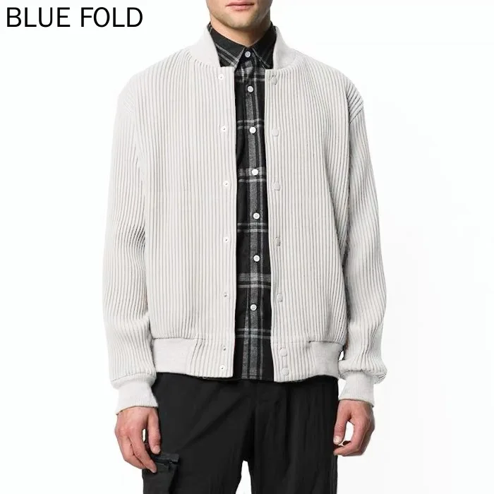 

MIYAKE Pleated Classic Fabric Jacket Solid Color Loose Baseball Uniform Long-sleeved Jacket for Men and Women PLEATS Casaco