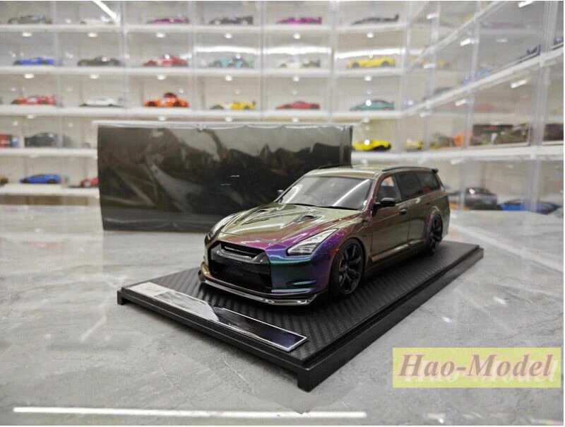 IVY 1:18 per NISSAN STAGEA GTR R35 resina pressofuso modello di auto ornamenti giocattoli ragazzi compleanno Hobby Display Collection Travel Edition