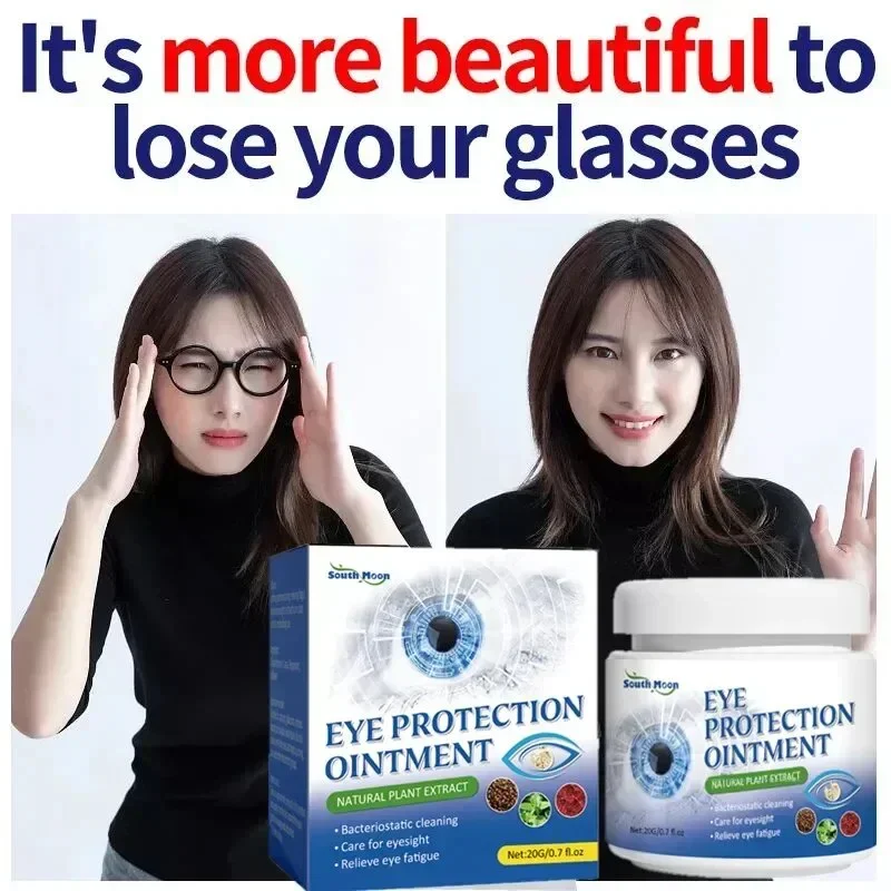 Protect Eyesight Cream,Relieve Vision Astigmatism,Eye Fatigue Dry Blurred for Women Men with Myopia Glasses Anti Blue Light