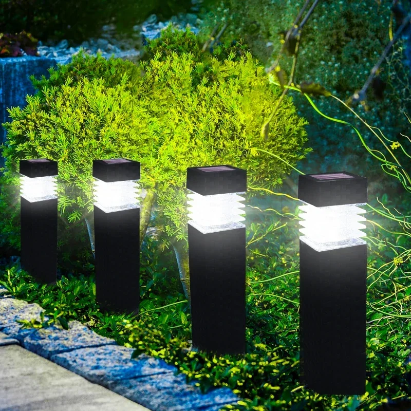 E2 1PCS Solar Night Light Dekoracyjne oświetlenie ogrodowe LED Solar Power Outdoor Waterproof Lawn Pathway Patio Decor Solar Lights Lamp