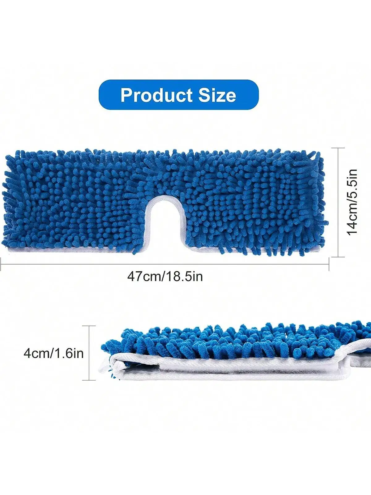 3 Packs Microfiber Mop Refills Compatible with O-Cedar and Vileda, Replacement Mop Heads for Dry/Wet Use Machine Washable