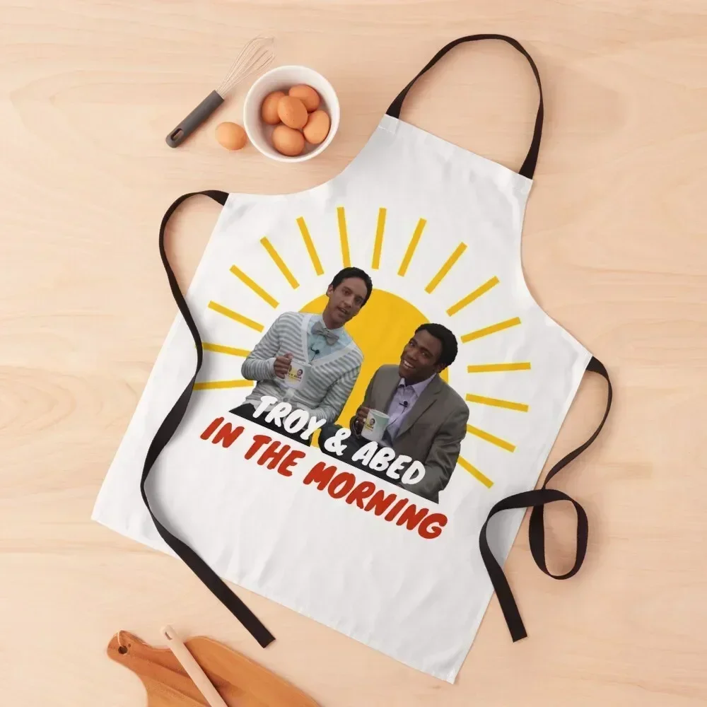 

Troy and Abed in The Morning Apron Beauty Chef Uniform Woman For Men Cleaning Products For Home Apron