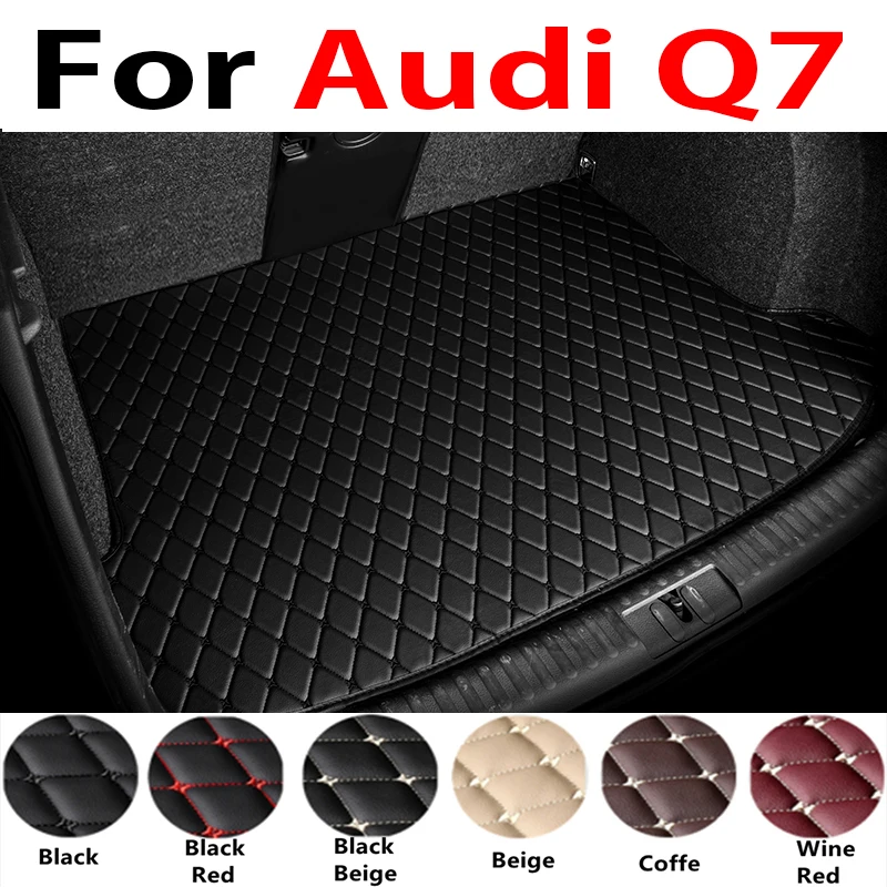 Car Trunk Mat For Audi Q7 4L 5-Seat 2006-2015 07 08 09 10 11 12 13 14 Custom Car Accessories Auto Interior Decoration