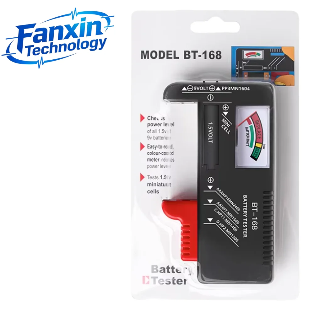 FANGXIN BT-168 PRO Digital Lithium Battery Capacity Tester Checkered load analyzer Display Check AAA AA Button Cell Universal te