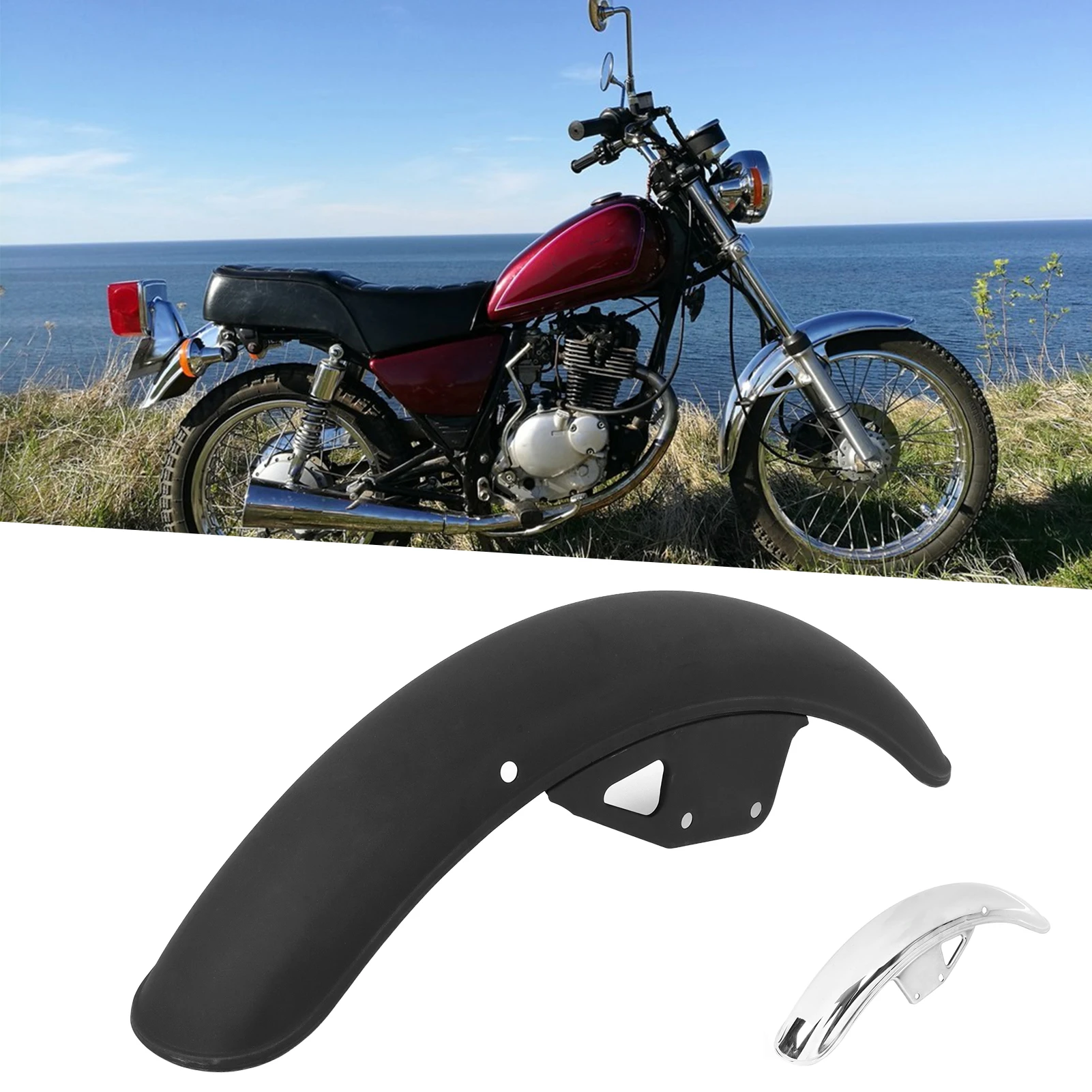 

22,05 дюйма мотоциклетный передний брызговик, защита от грязи, замена для GN125, переднее брызговик мотоцикла, брызговик