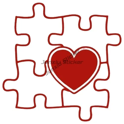 Promote Autism Acceptance Care Autism Child Emblem Color Puzzle Creative Sticker for Motorcycle Laptop Wall Decal Accessories view 2