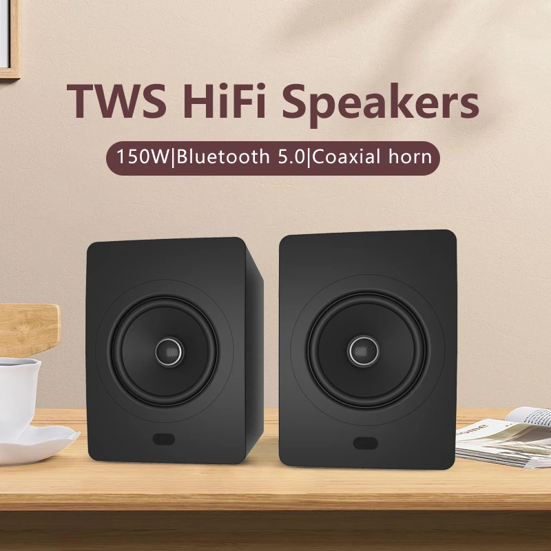 VISTRON TWS HiFi Speakers active with desktop bluetooth wireless speakers for home recording studio speakers