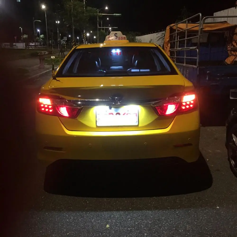 2 قطعة LED رقم الترخيص لوحة ضوء مصباح لتويوتا كامري كورولا بريوس يارس هايلاند أفالون أوريس فيوس Esquire EZ Noah Proace