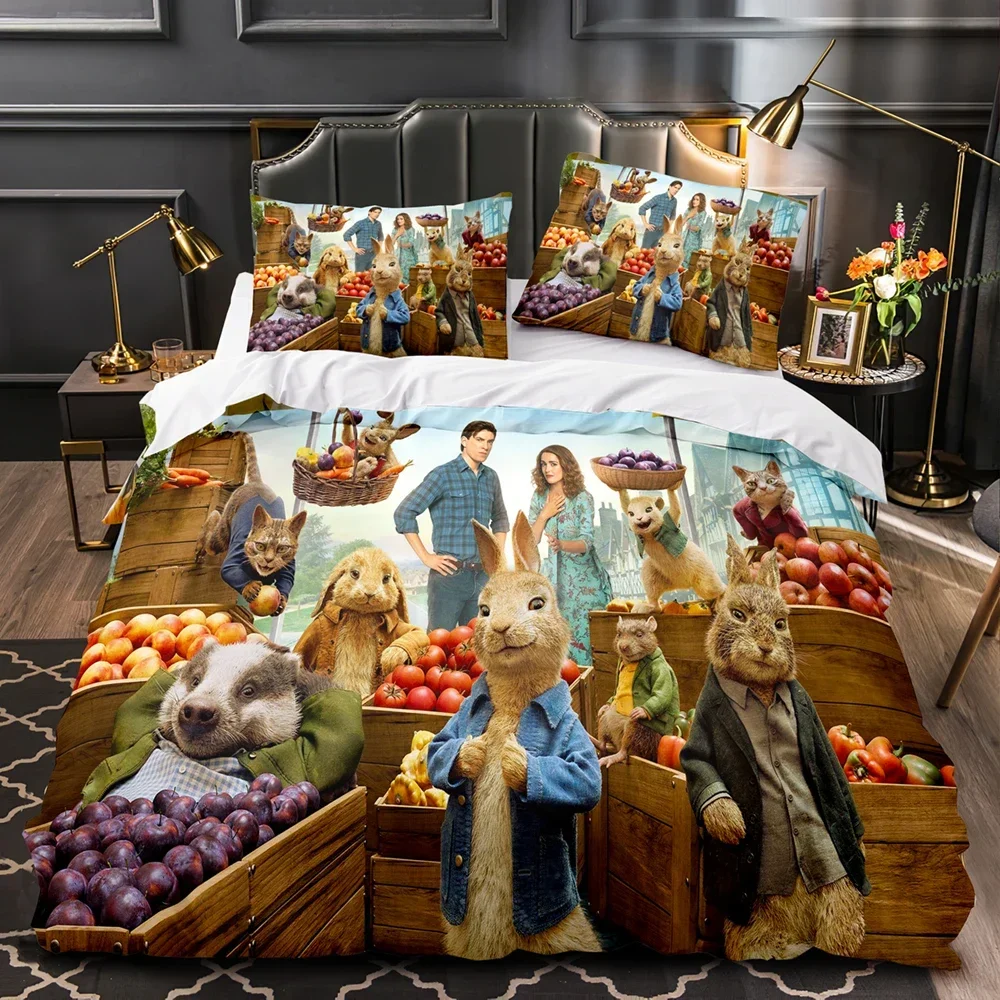 مجموعات الفراش بيتر ذا أرنب العالم أستراليا/أوروبا/الولايات المتحدة الأمريكية كامل الملكة الملك الحجم لحاف غطاء لحاف أكياسها هدية #4