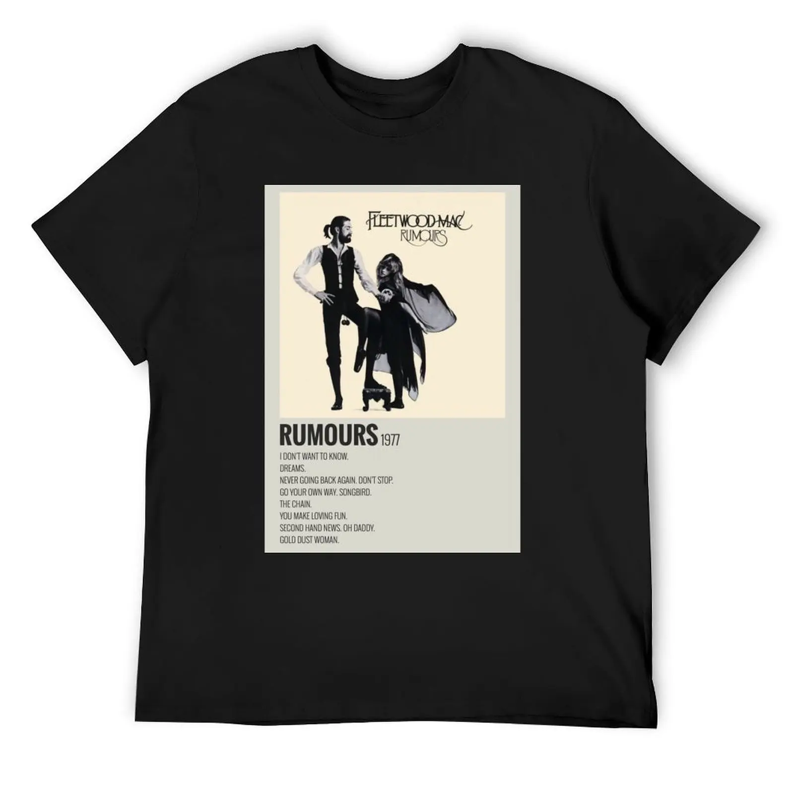 

rumours album T-Shirt graphic tee shirt baggy shirts sublime shirts graphic tee men