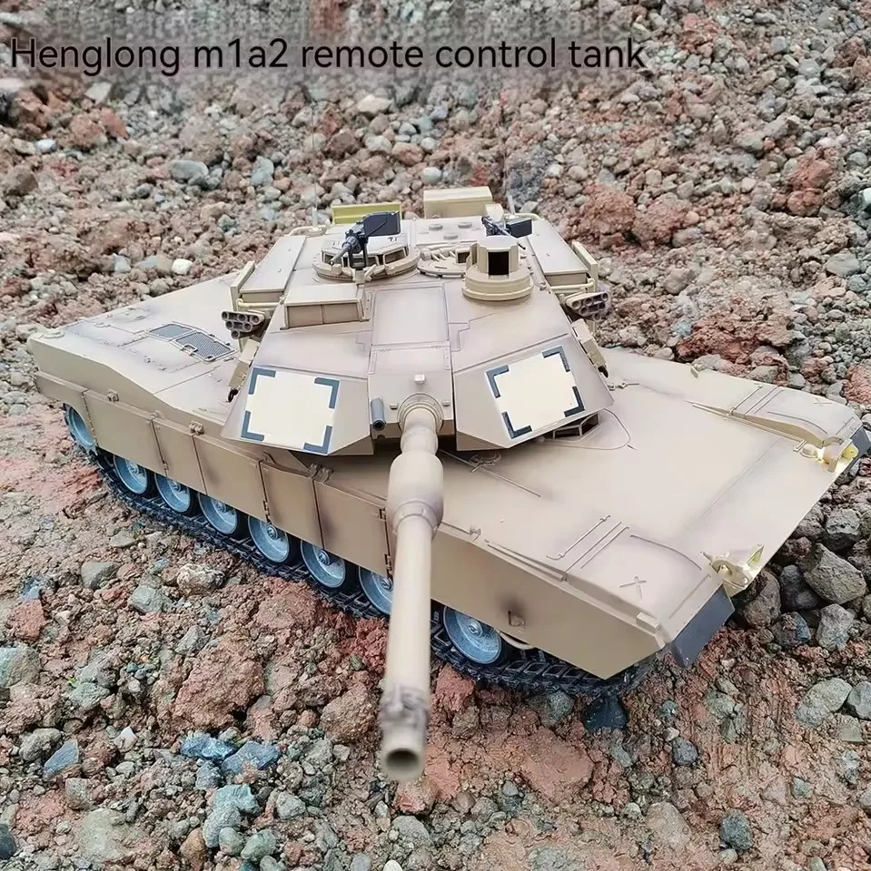 

Радиоуправляемый танк Heng Long 1/16 TK7.0 Abrams RTR 3918 360° ° Револьверная поворотная бочка, металлическая гусеница
