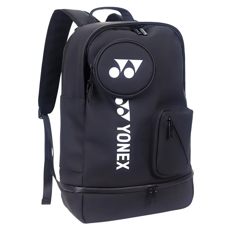 YONEX High Quality PU Badminton Racket Sport Portable Backpack Independent Shoe Layer Auxiliary Pocket Large Capacity Backpack