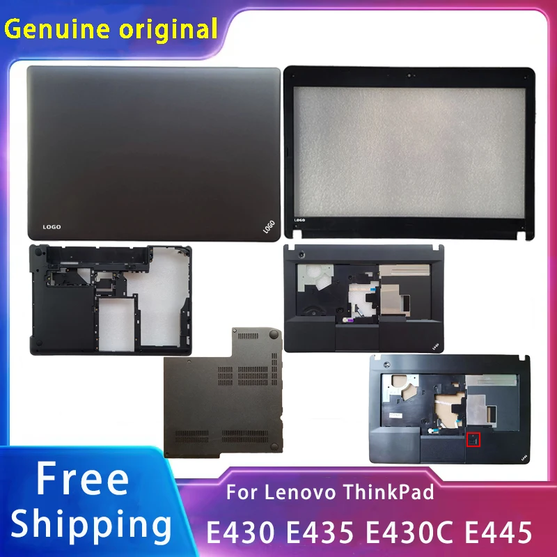 

New For Lenovo ThinkPad E430 E435 E430C E445;Replacement Laptop Accessories Lcd Back Cover/Front Bezel/Palmrest/BottomWith LOGO