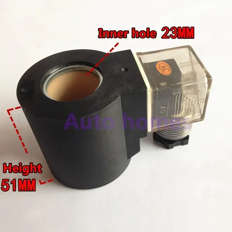Hydraulic Solenoid Valve Coil Bore 23MM Height 51MM AC220V DC24V AC110V MFB10-60YC MFZ10-60YC