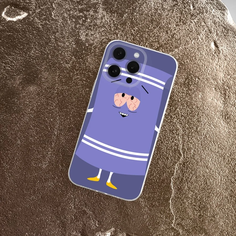 S-South Park Towelie Phone Case  For IPhone 16,15,14,13,11,12 Pro Max Mini X XR XS 7,8 Plus SE Soft Clear Shockproof  Cover