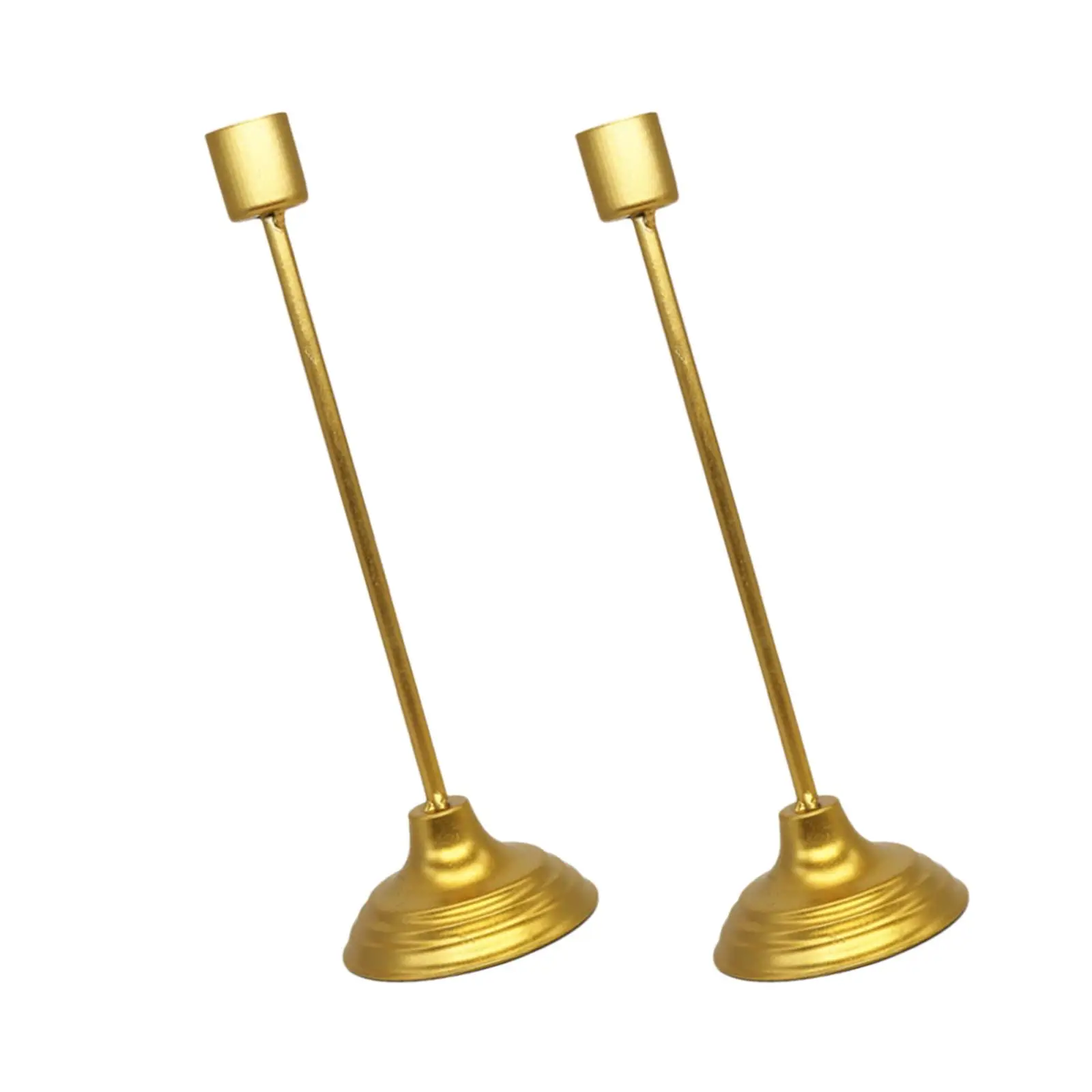 2x Taper Candle Holders Candlestick Holder Decorative Vintage Table Centerpiece for Desktop Wedding Home Decoration