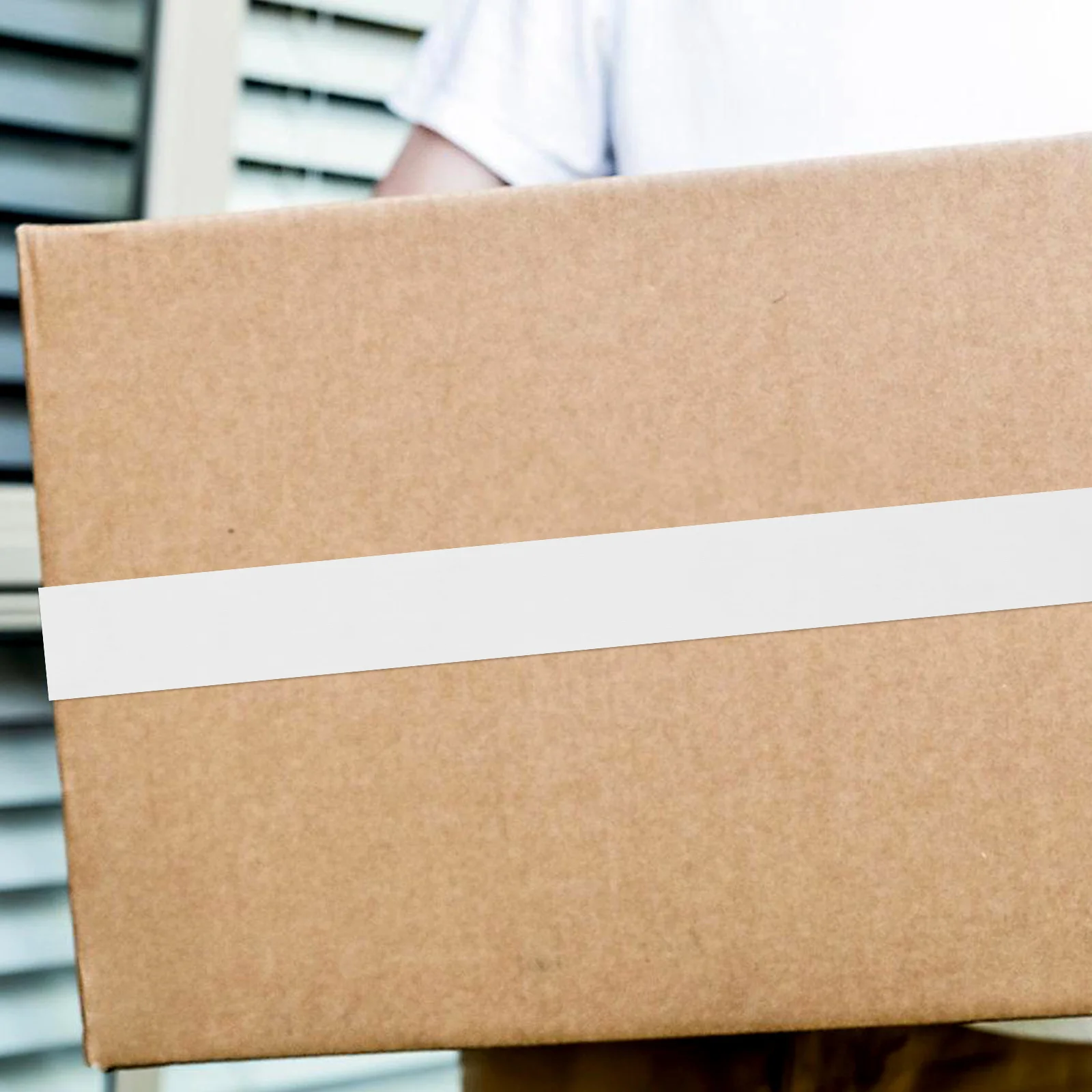 

2 Rolls Kraft Writable Packaging For Shipping Boxes Heavy Duty Sealing Diy Mailing Carton Multi-Function Flatback