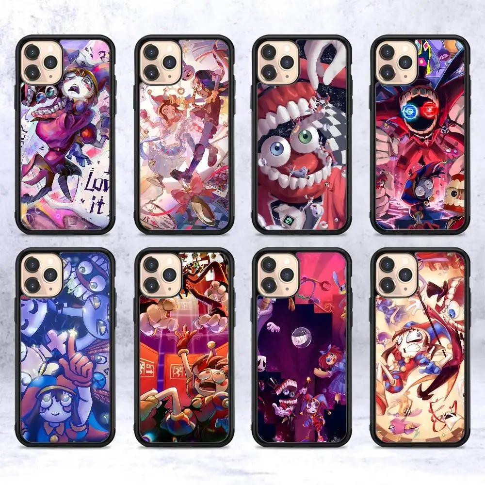 

Anime The Amazing Digital Circus For iPhone 17 16 15 14 13 12 11 Mini Pro Max Plus PC+TPU Back Phone Cover