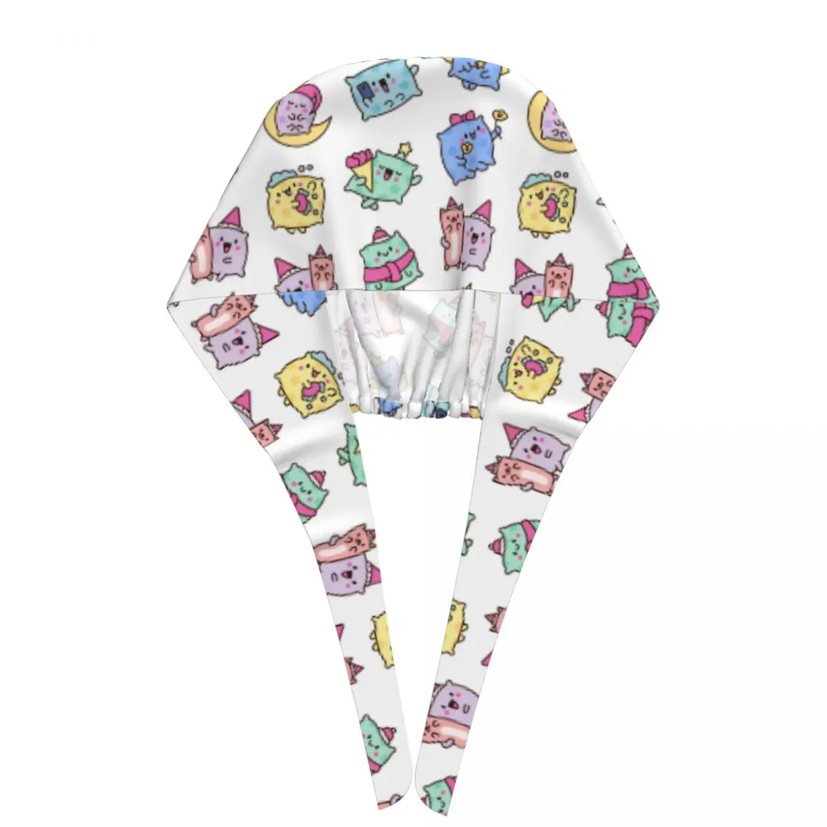 かわいい猫調節可能な外科用帽子、美容院の作業用キャップ、実験室のペットショップの看護用スクラブキャップ、新しい